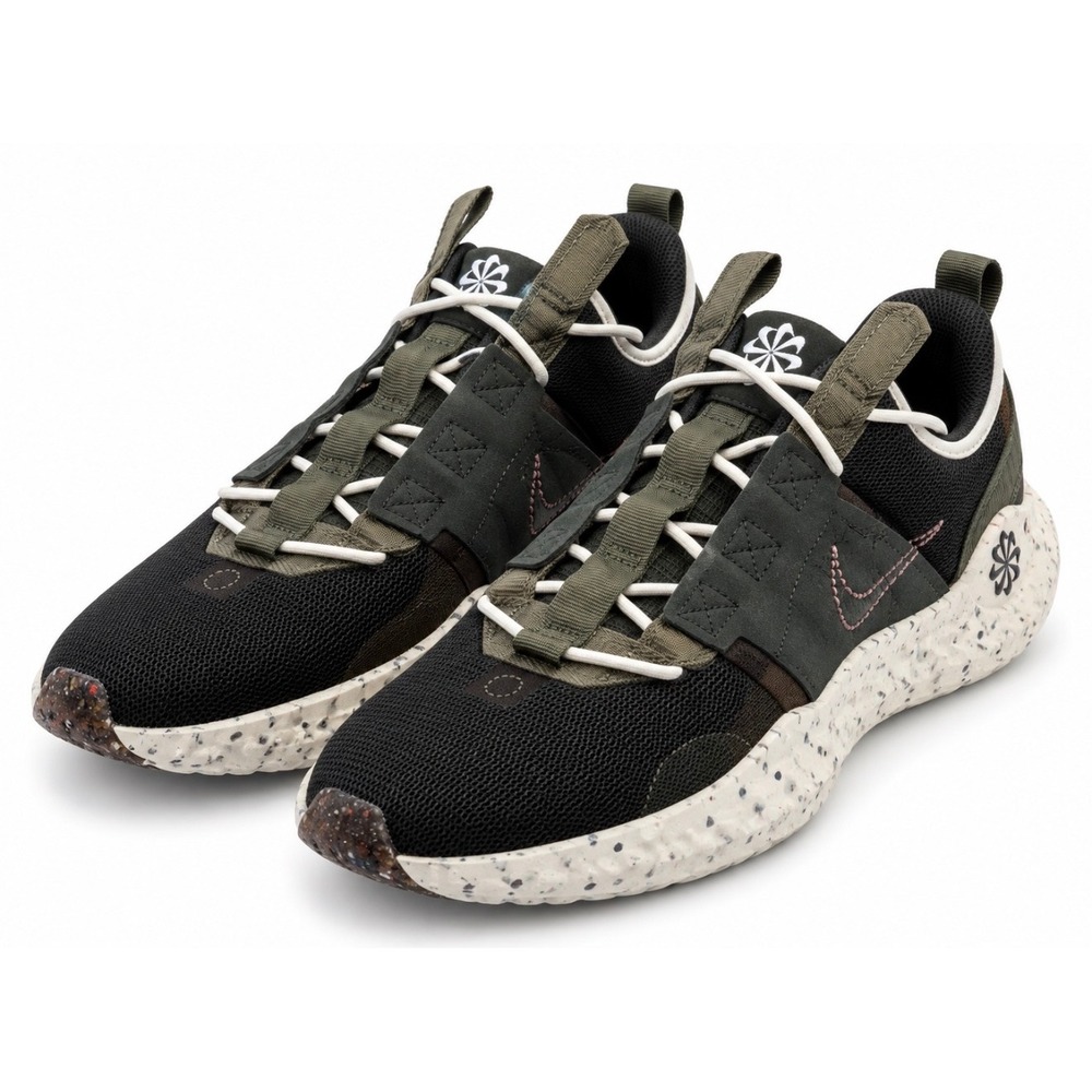Nike Crater Impact Mens Running Shoes Black Rough Green DB2477-300‎ Size 10